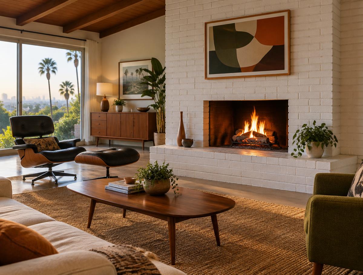 Clean, safe fireplace after chimney service in Los Angeles, CA